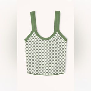 SOLD NWT Abercrombie Pattern Slim Scoopneck Tank